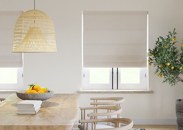 Carina, Stone - Twist&Fit Roman Blind - Image 3
